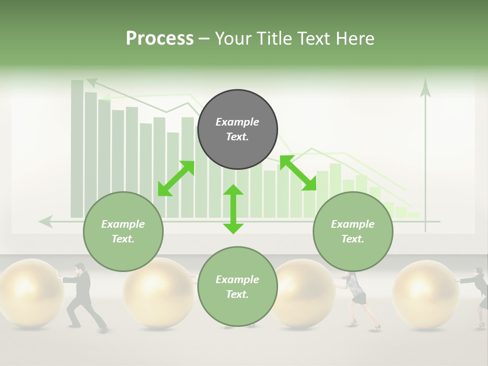 Finance Businesswoman Chinese PowerPoint Template