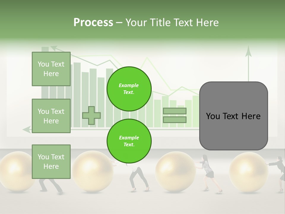 Finance Businesswoman Chinese PowerPoint Template