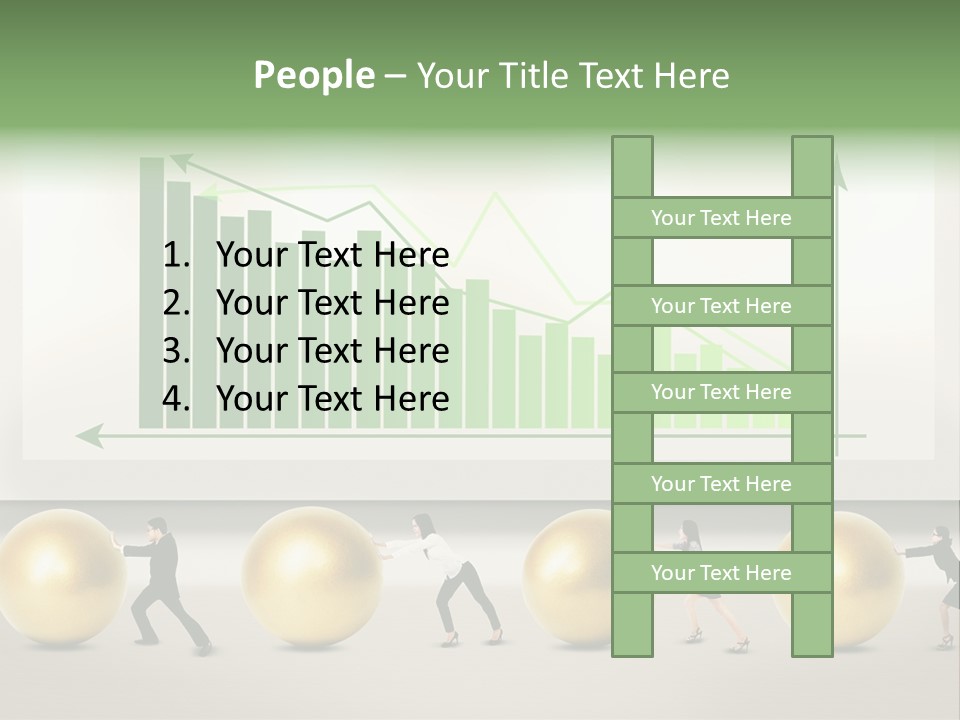 Finance Businesswoman Chinese PowerPoint Template