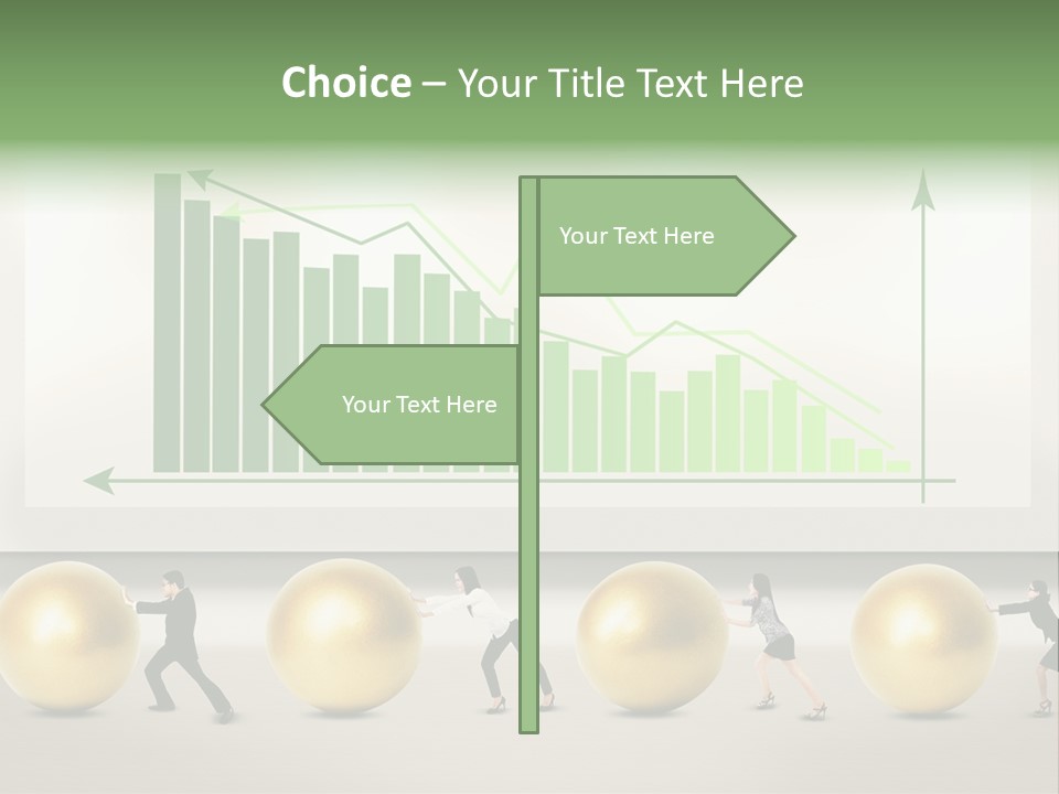 Finance Businesswoman Chinese PowerPoint Template