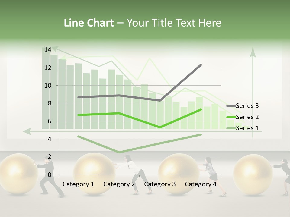 Finance Businesswoman Chinese PowerPoint Template