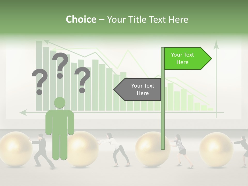 Finance Businesswoman Chinese PowerPoint Template