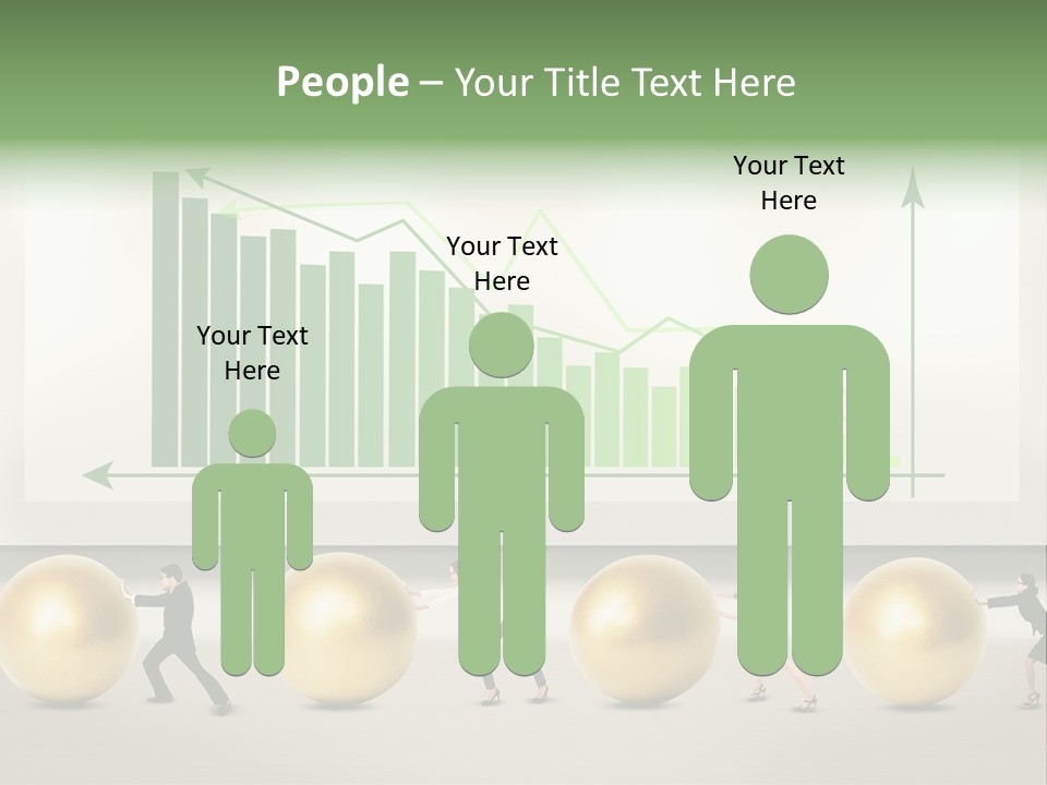 Finance Businesswoman Chinese PowerPoint Template