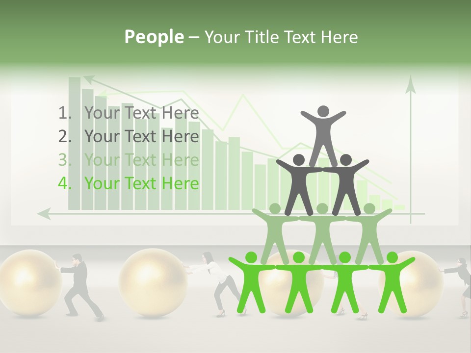 Finance Businesswoman Chinese PowerPoint Template