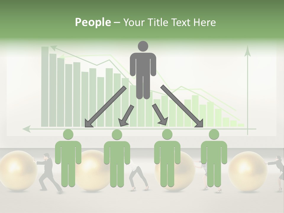 Finance Businesswoman Chinese PowerPoint Template