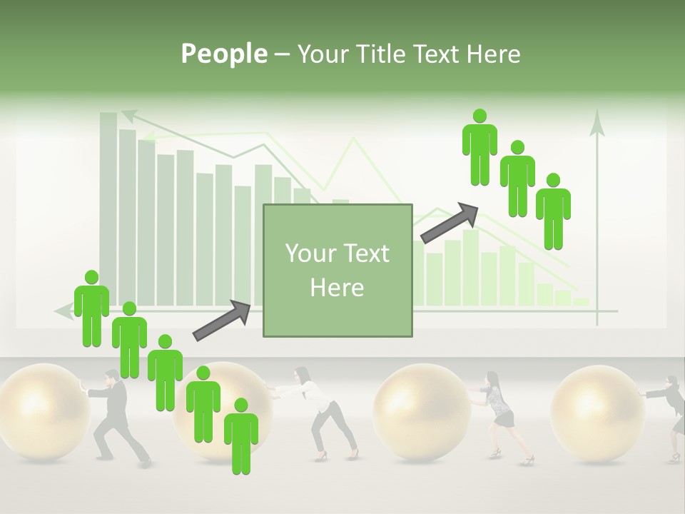 Finance Businesswoman Chinese PowerPoint Template