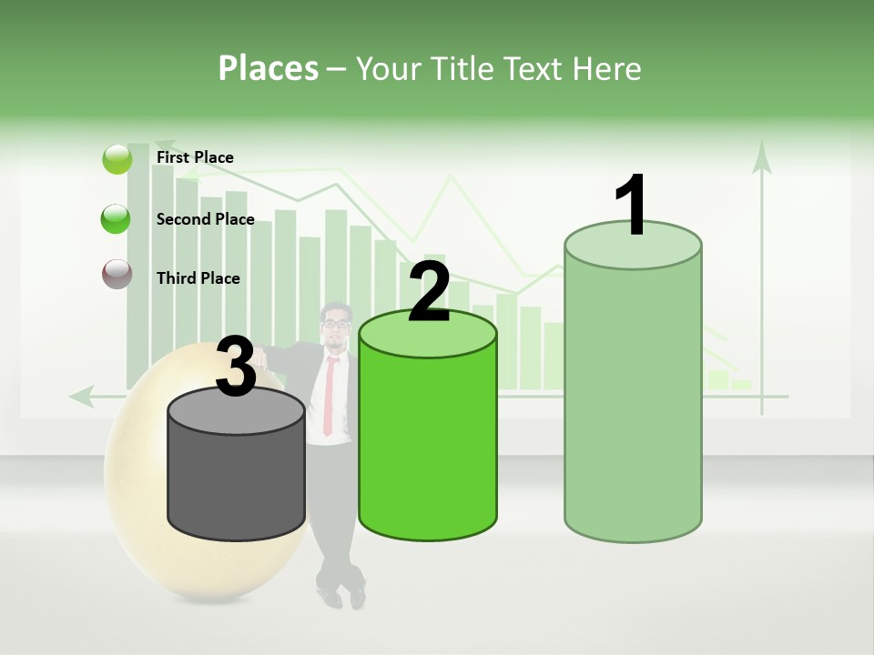 Business Billboard Gold PowerPoint Template