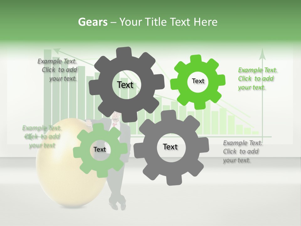 Business Billboard Gold PowerPoint Template