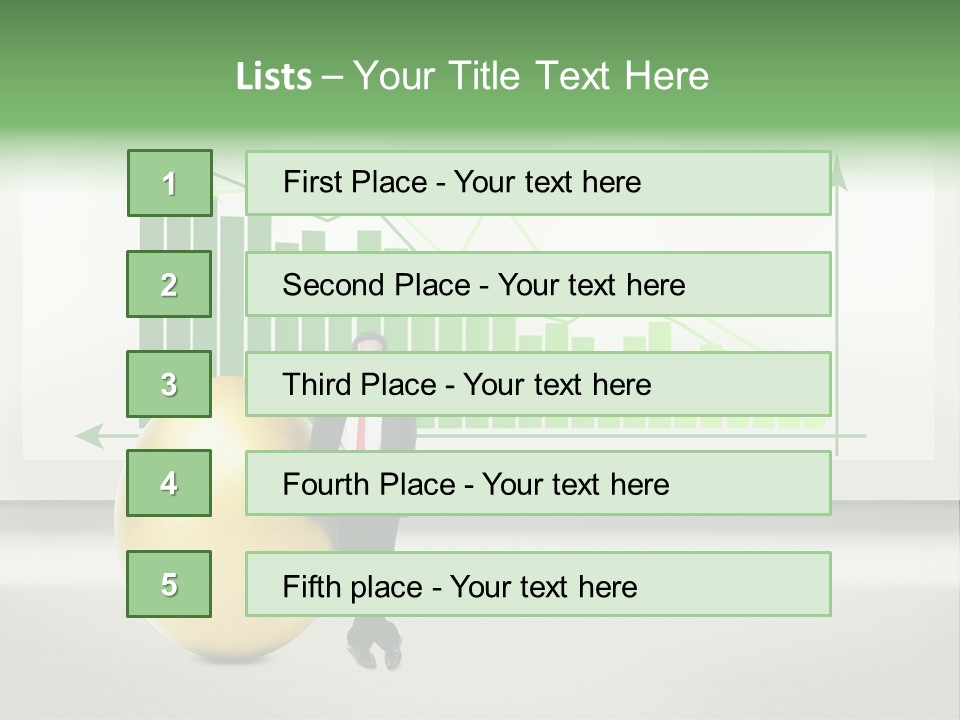 Business Billboard Gold PowerPoint Template