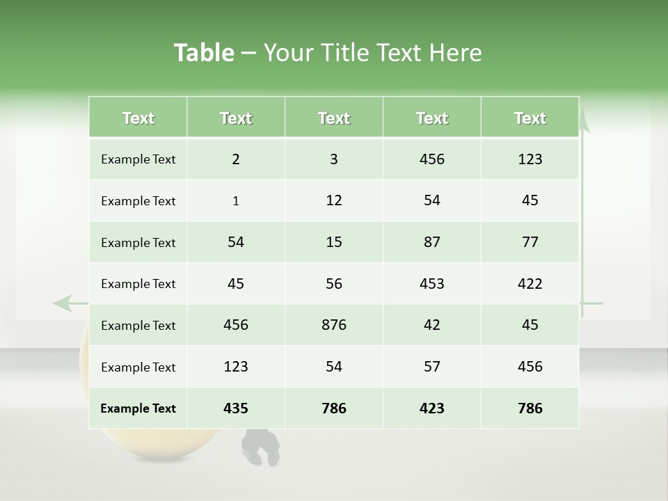 Business Billboard Gold PowerPoint Template
