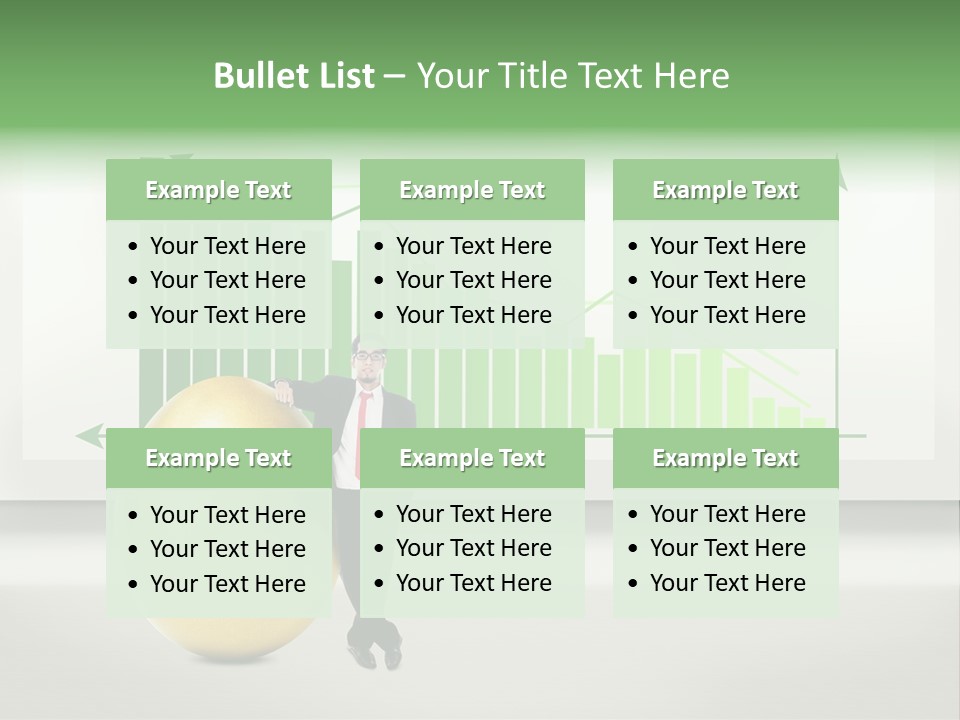 Business Billboard Gold PowerPoint Template