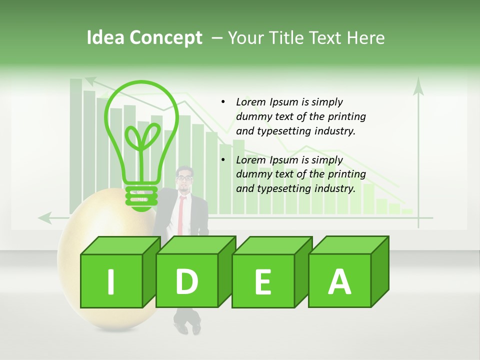 Business Billboard Gold PowerPoint Template