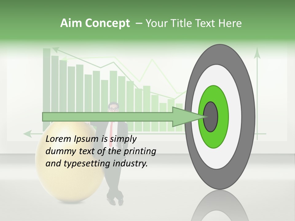 Business Billboard Gold PowerPoint Template