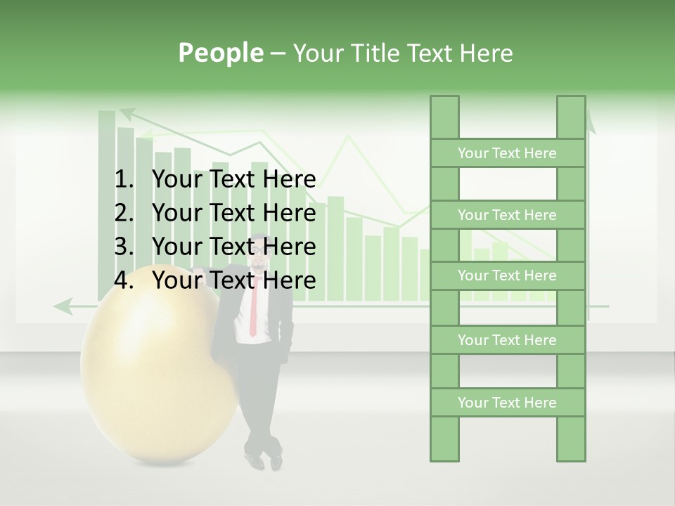 Business Billboard Gold PowerPoint Template