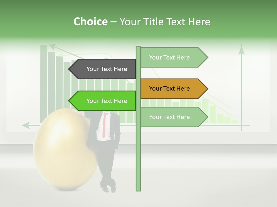Business Billboard Gold PowerPoint Template