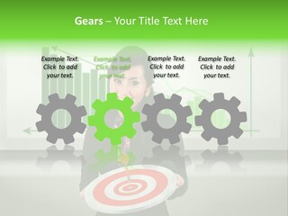 Statistics Target Whiteboard PowerPoint Template