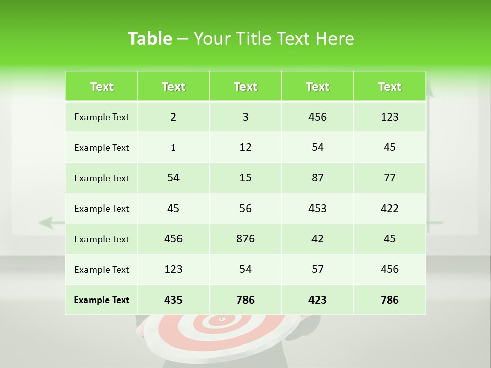 Statistics Target Whiteboard PowerPoint Template