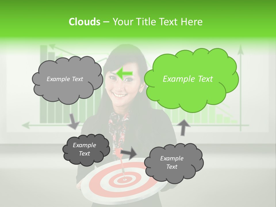 Statistics Target Whiteboard PowerPoint Template