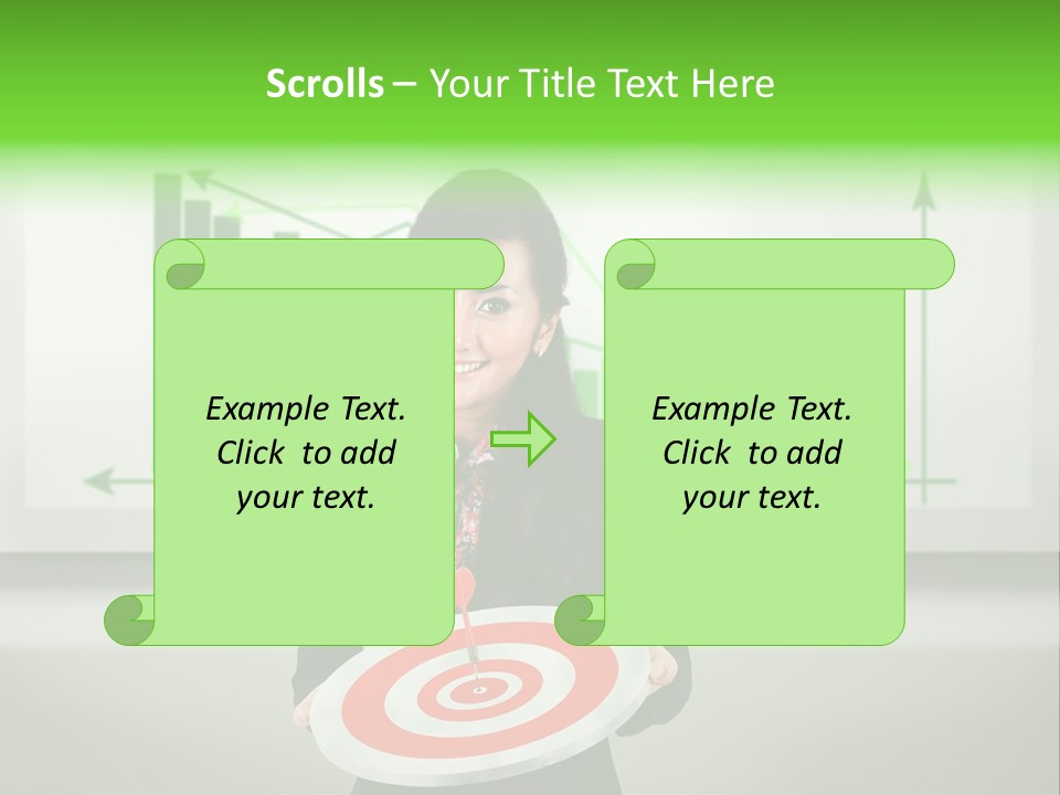 Statistics Target Whiteboard PowerPoint Template