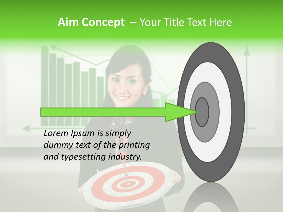 Statistics Target Whiteboard PowerPoint Template