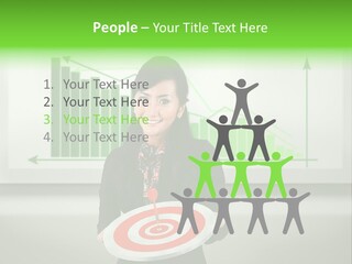 Statistics Target Whiteboard PowerPoint Template