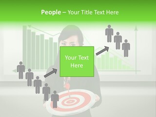 Statistics Target Whiteboard PowerPoint Template