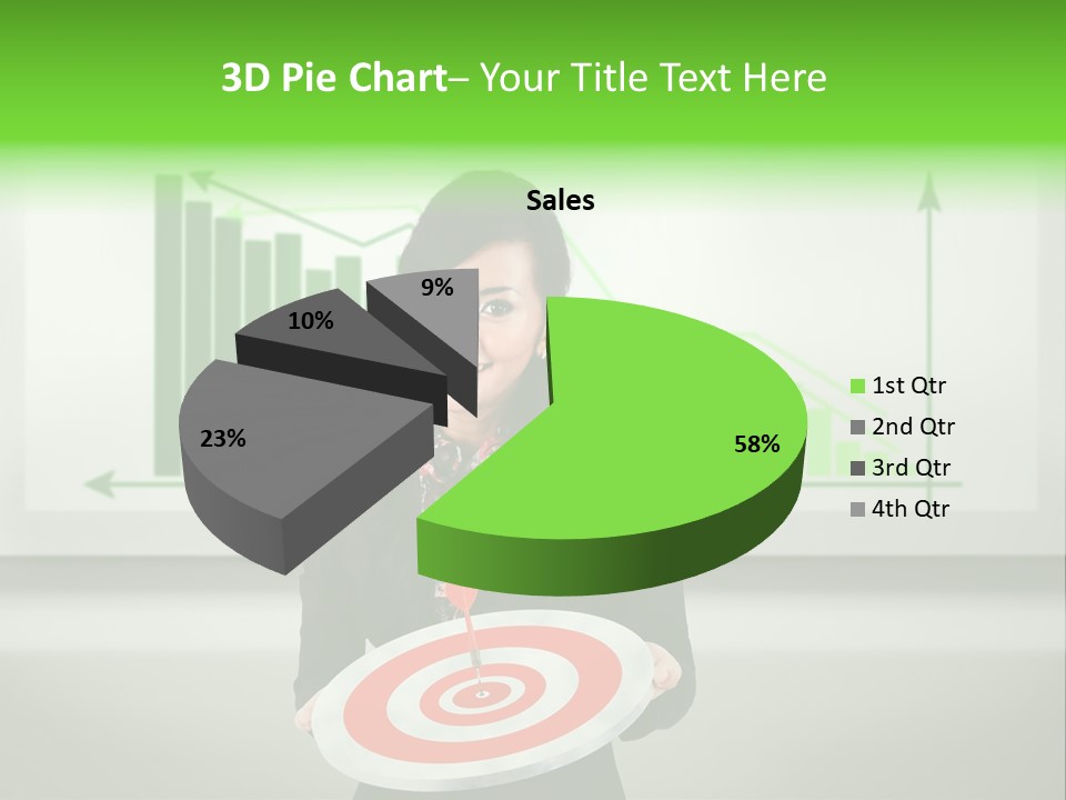 Statistics Target Whiteboard PowerPoint Template