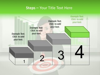 Statistics Target Whiteboard PowerPoint Template