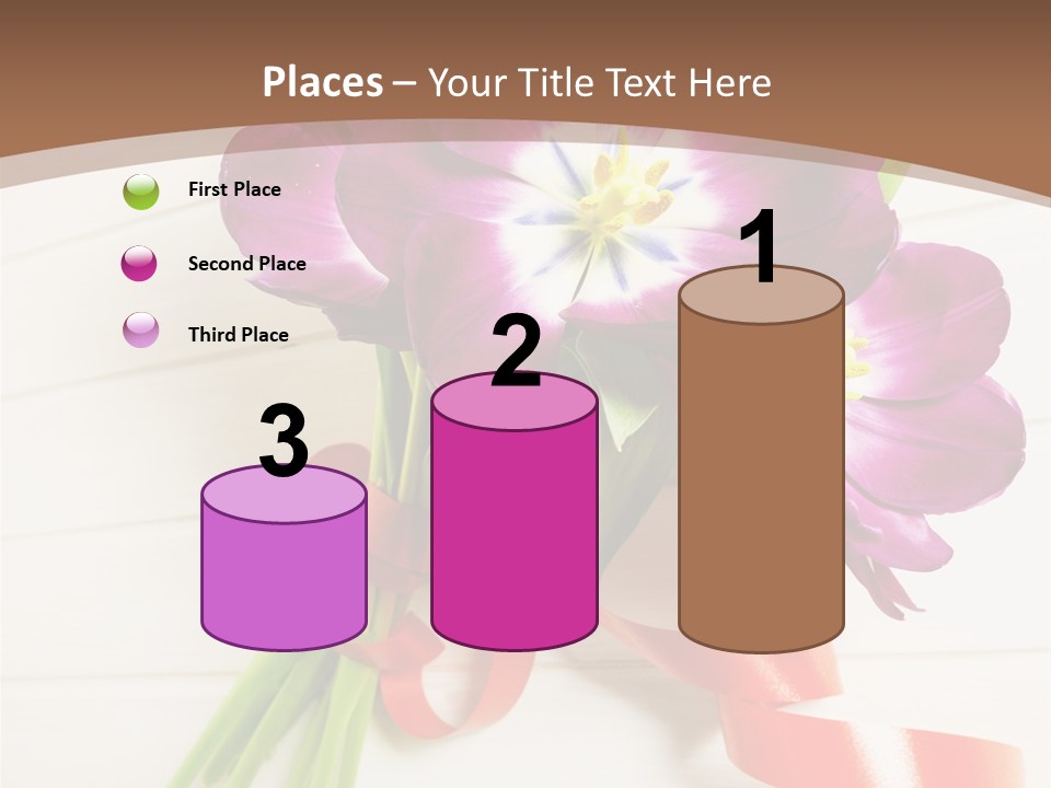 Bunch Of Blossom Card PowerPoint Template