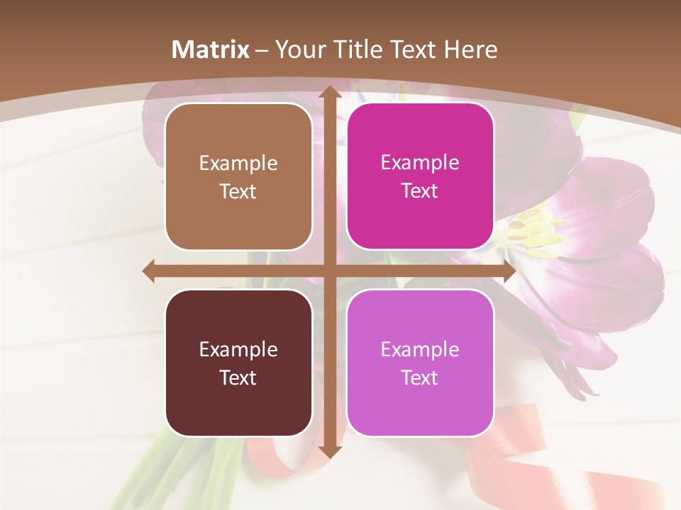 Bunch Of Blossom Card PowerPoint Template