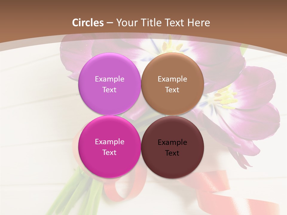 Bunch Of Blossom Card PowerPoint Template