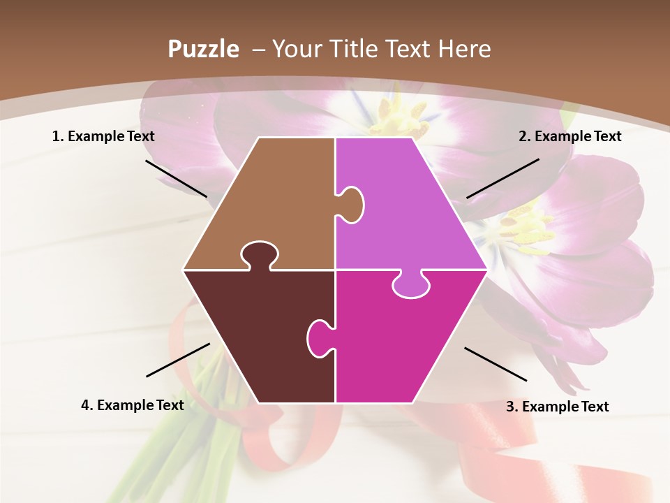 Bunch Of Blossom Card PowerPoint Template