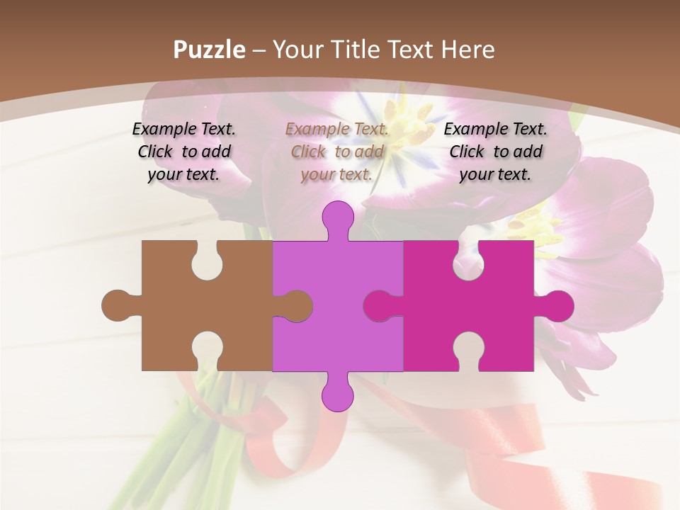 Bunch Of Blossom Card PowerPoint Template