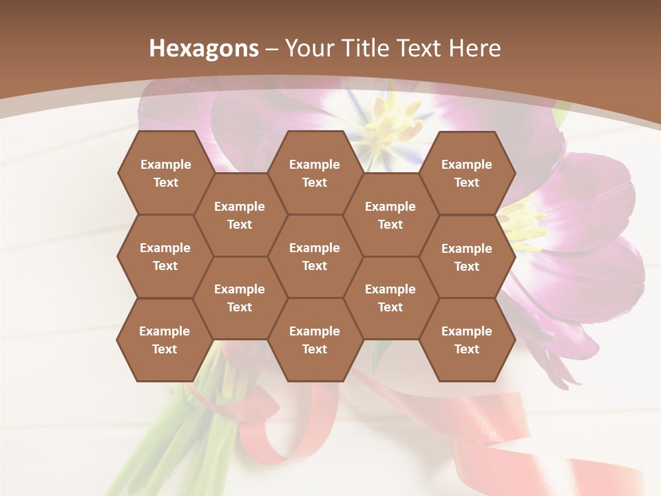 Bunch Of Blossom Card PowerPoint Template