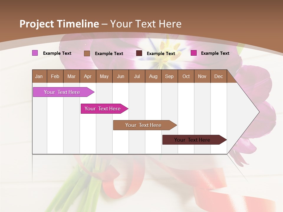 Bunch Of Blossom Card PowerPoint Template