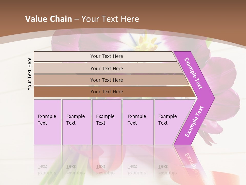 Bunch Of Blossom Card PowerPoint Template