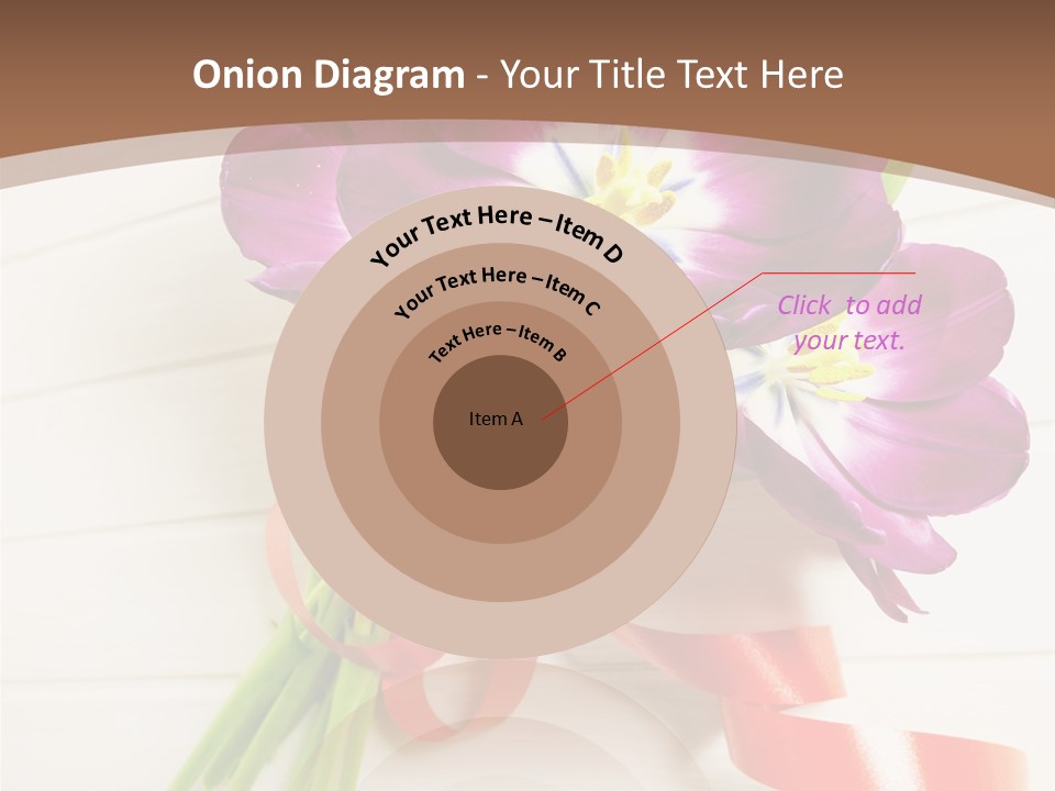 Bunch Of Blossom Card PowerPoint Template