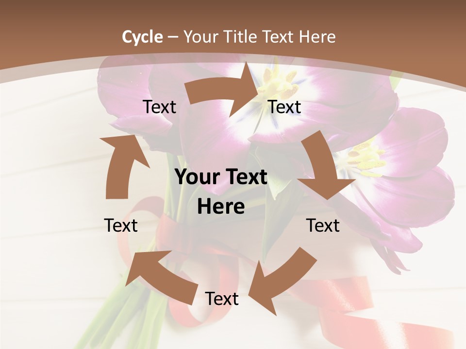 Bunch Of Blossom Card PowerPoint Template