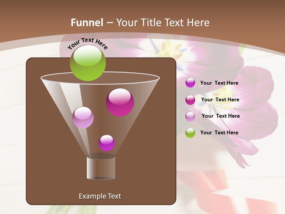 Bunch Of Blossom Card PowerPoint Template