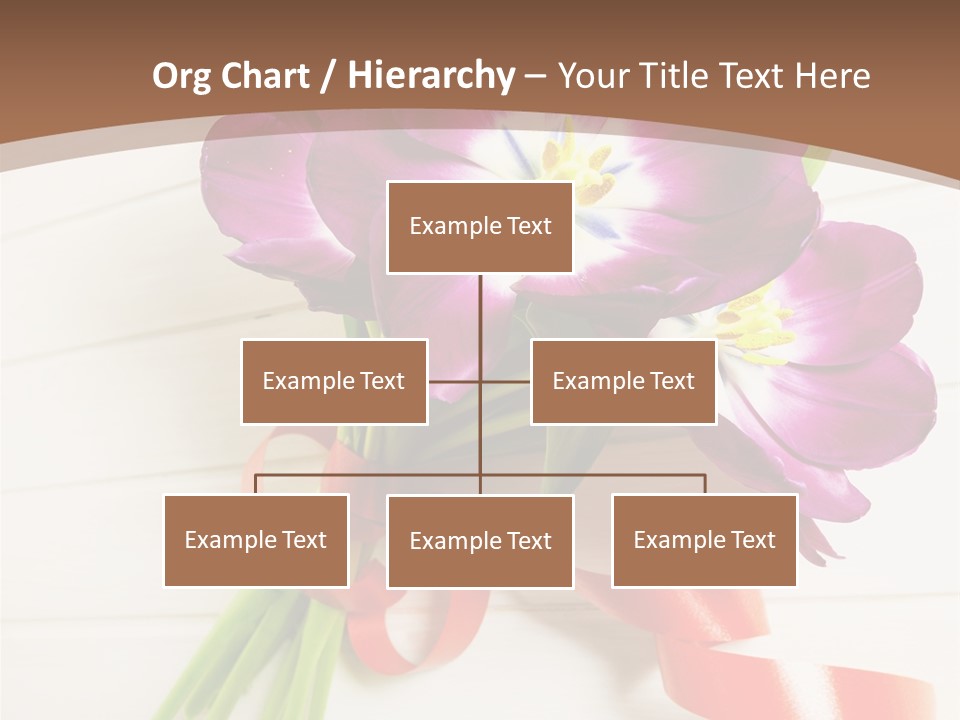 Bunch Of Blossom Card PowerPoint Template