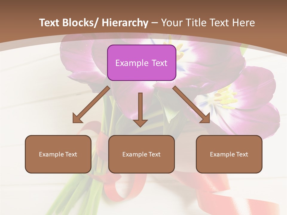 Bunch Of Blossom Card PowerPoint Template