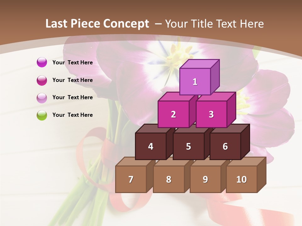 Bunch Of Blossom Card PowerPoint Template