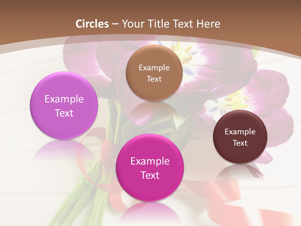 Bunch Of Blossom Card PowerPoint Template