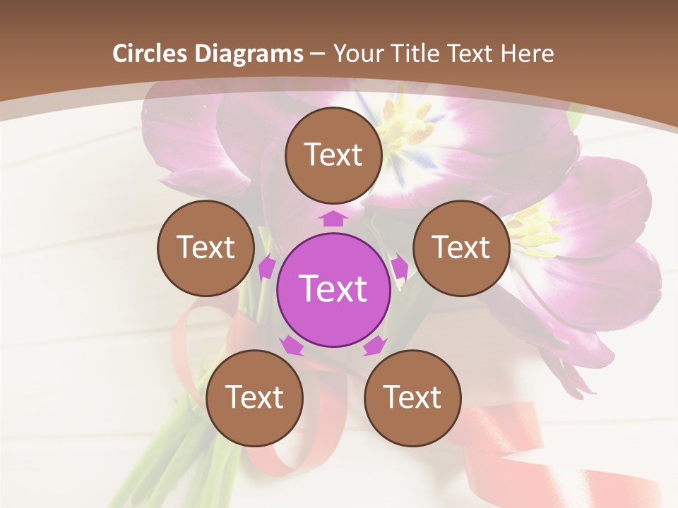 Bunch Of Blossom Card PowerPoint Template