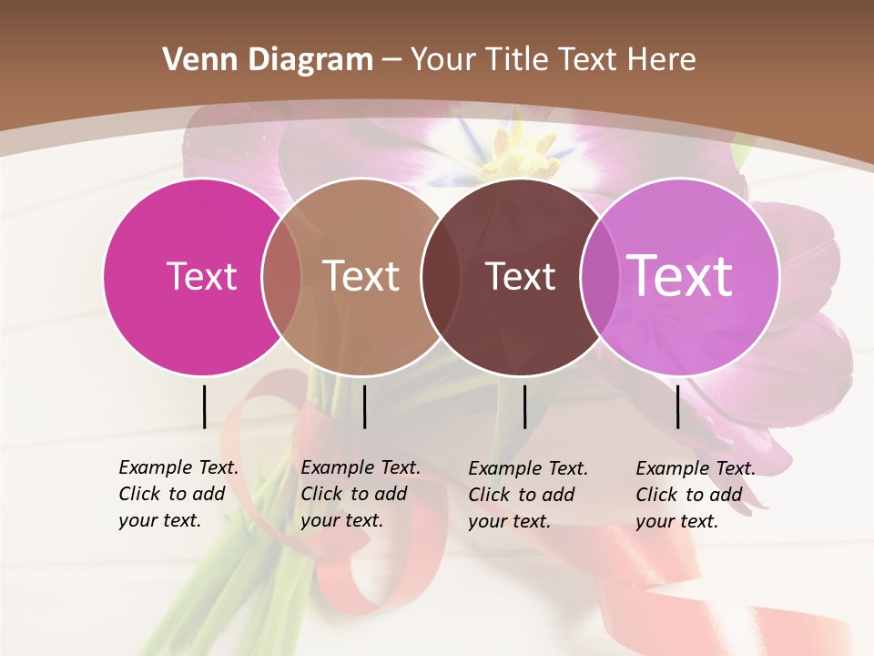 Bunch Of Blossom Card PowerPoint Template
