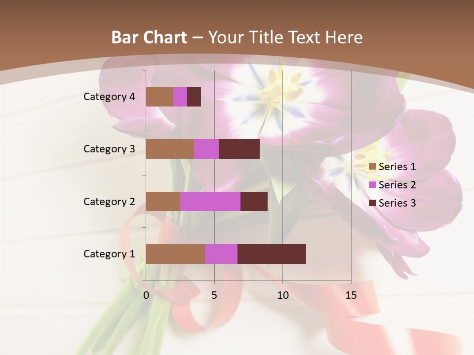 Bunch Of Blossom Card PowerPoint Template