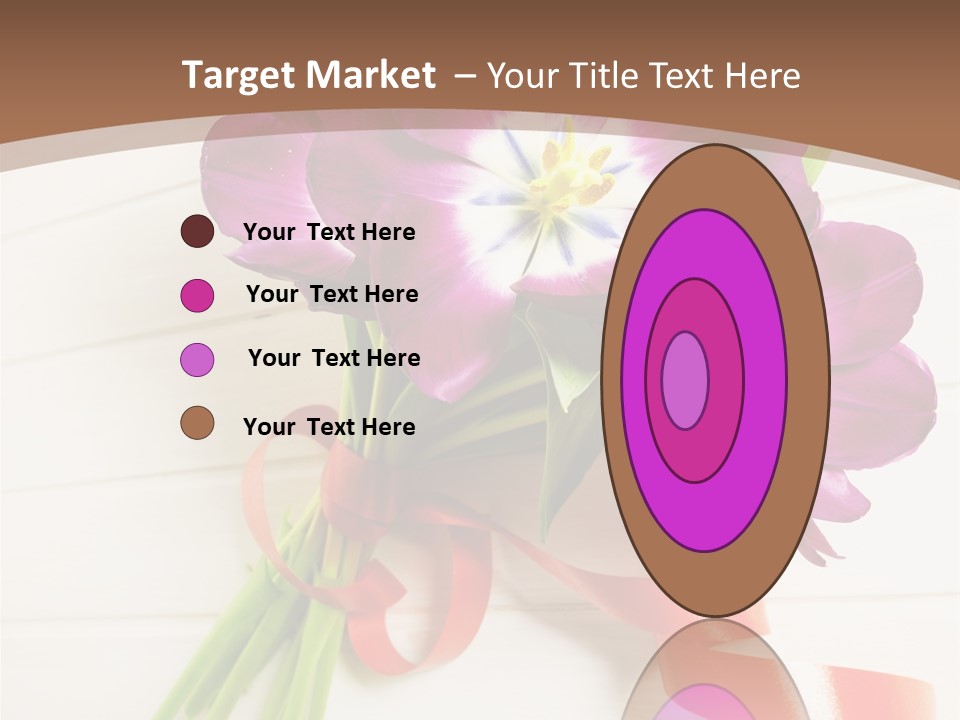 Bunch Of Blossom Card PowerPoint Template