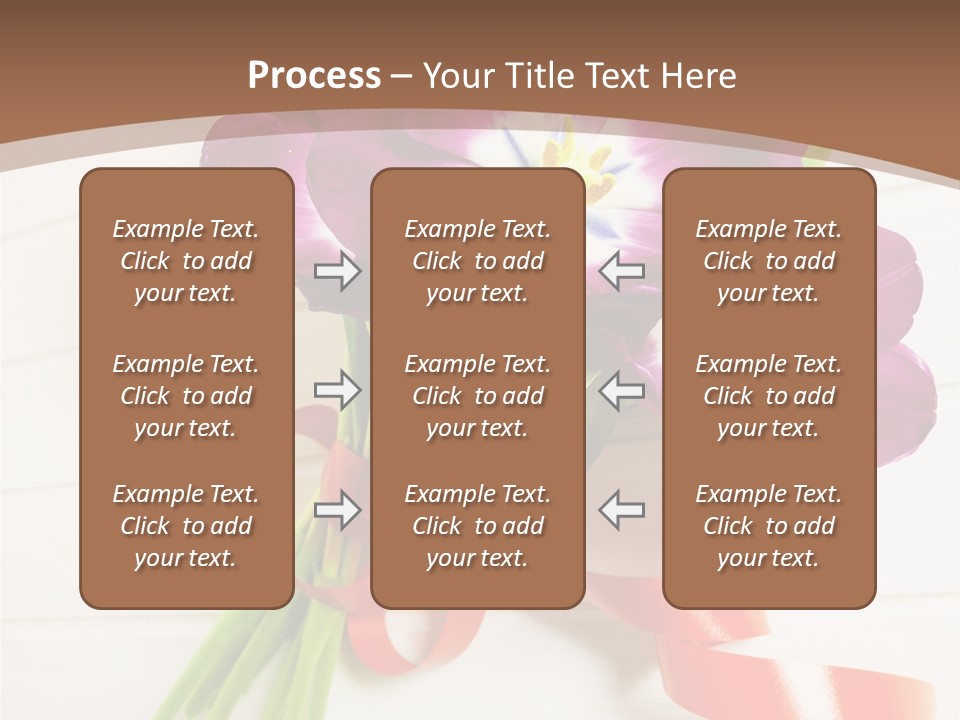 Bunch Of Blossom Card PowerPoint Template