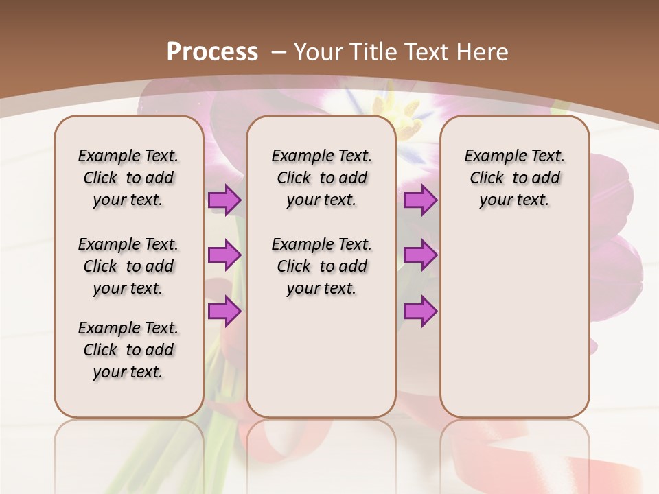 Bunch Of Blossom Card PowerPoint Template