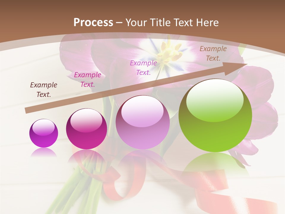Bunch Of Blossom Card PowerPoint Template